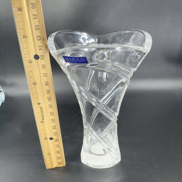 Waterford Crystal Marquis Trillium Clear Vase Vessel Clear Glass New With Label - Picture 2 of 12